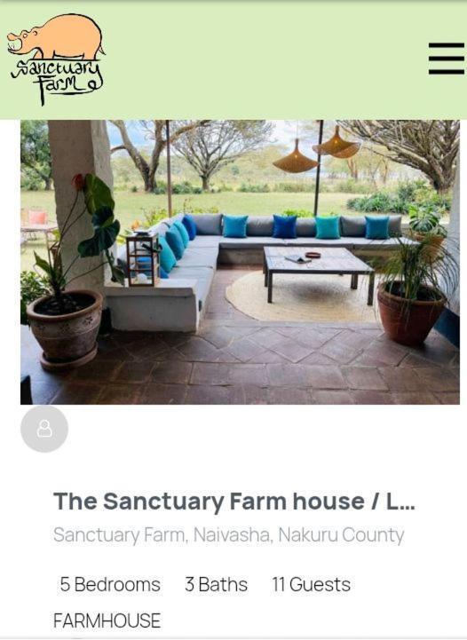 Sanctuary Farm Naivasha Villa Exterior photo